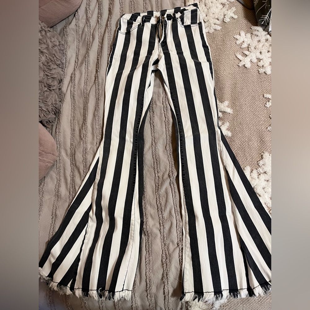 Altar’d State Striped Bell Bottoms